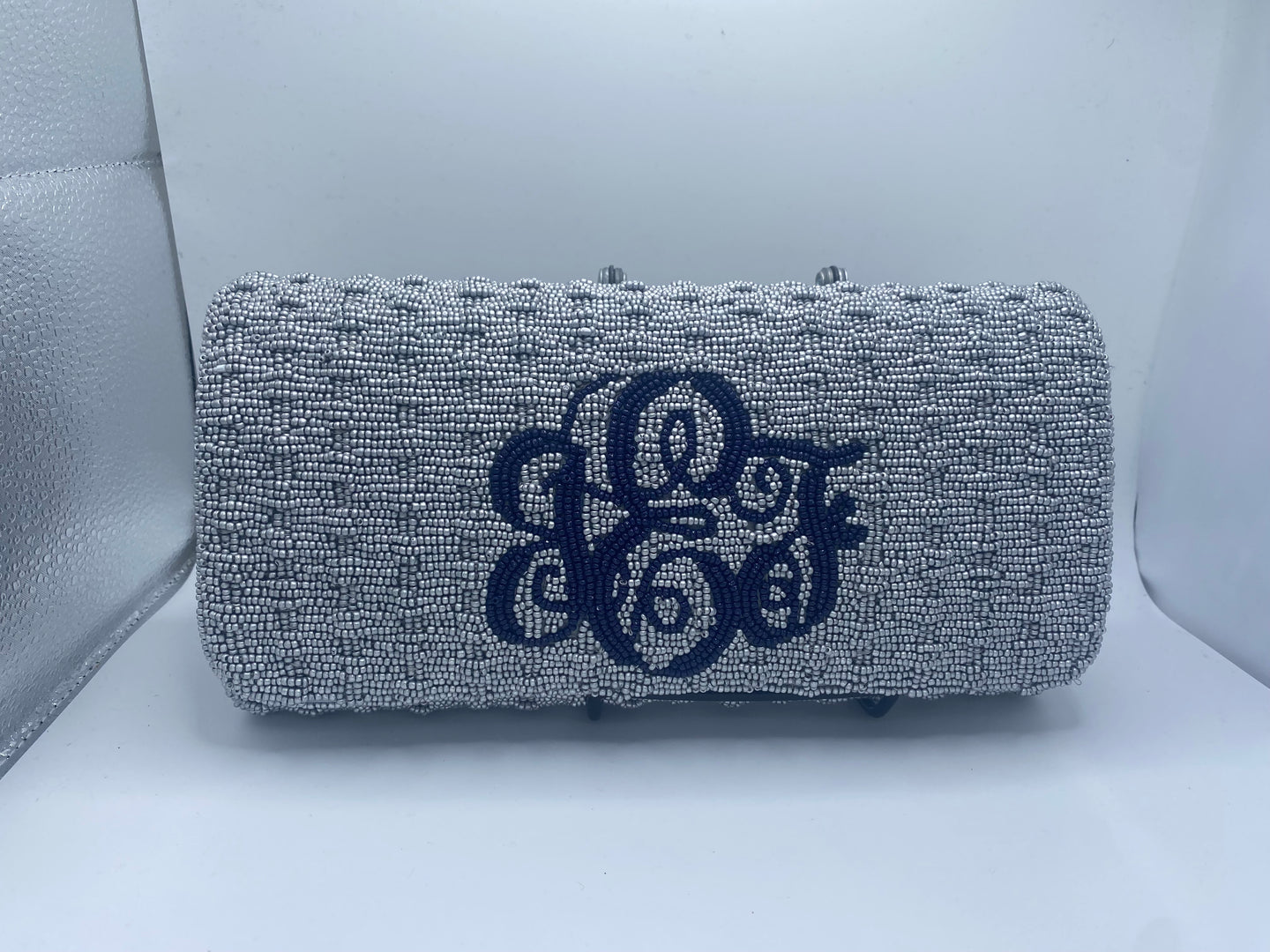 Beaded Basketweave Clutch